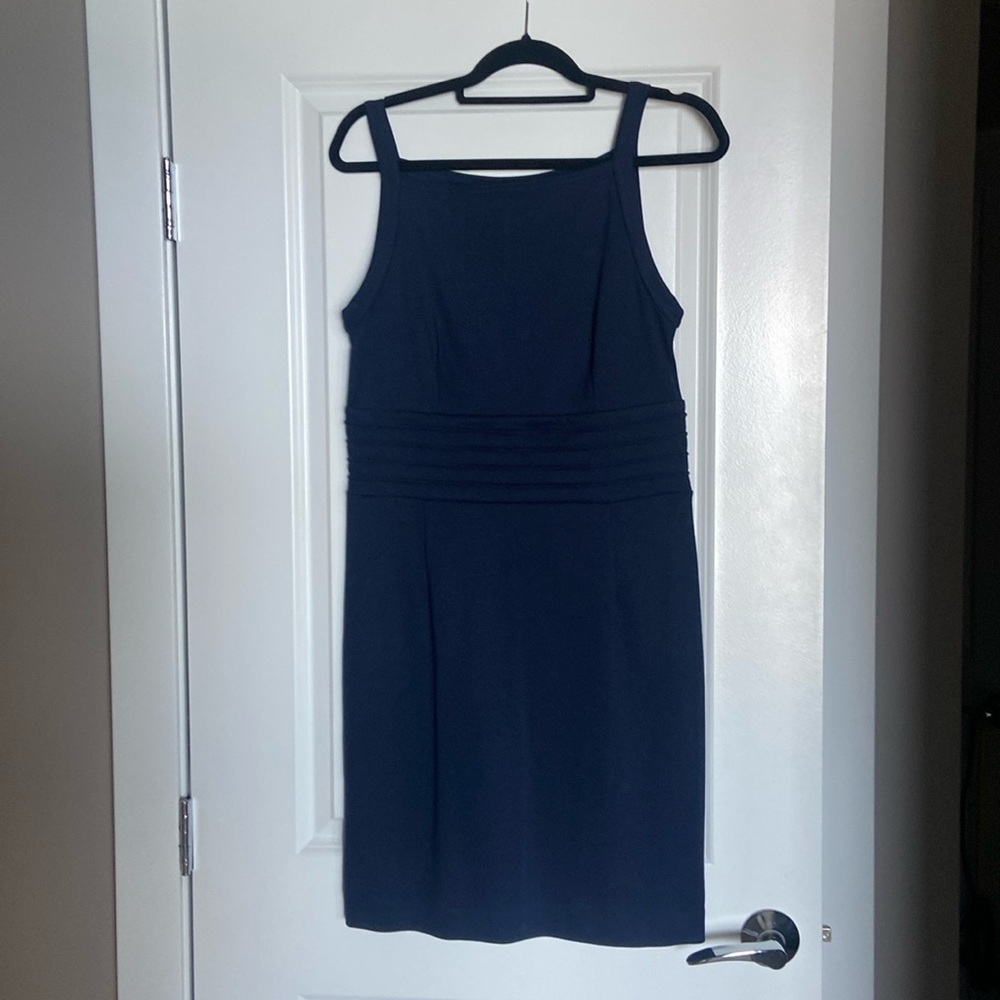 Navy sleeveless dress